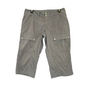 Koppen Women's Khaki Cargo Hiking Capri Pants Size 8 Low Rise Gorpcore Outdoor